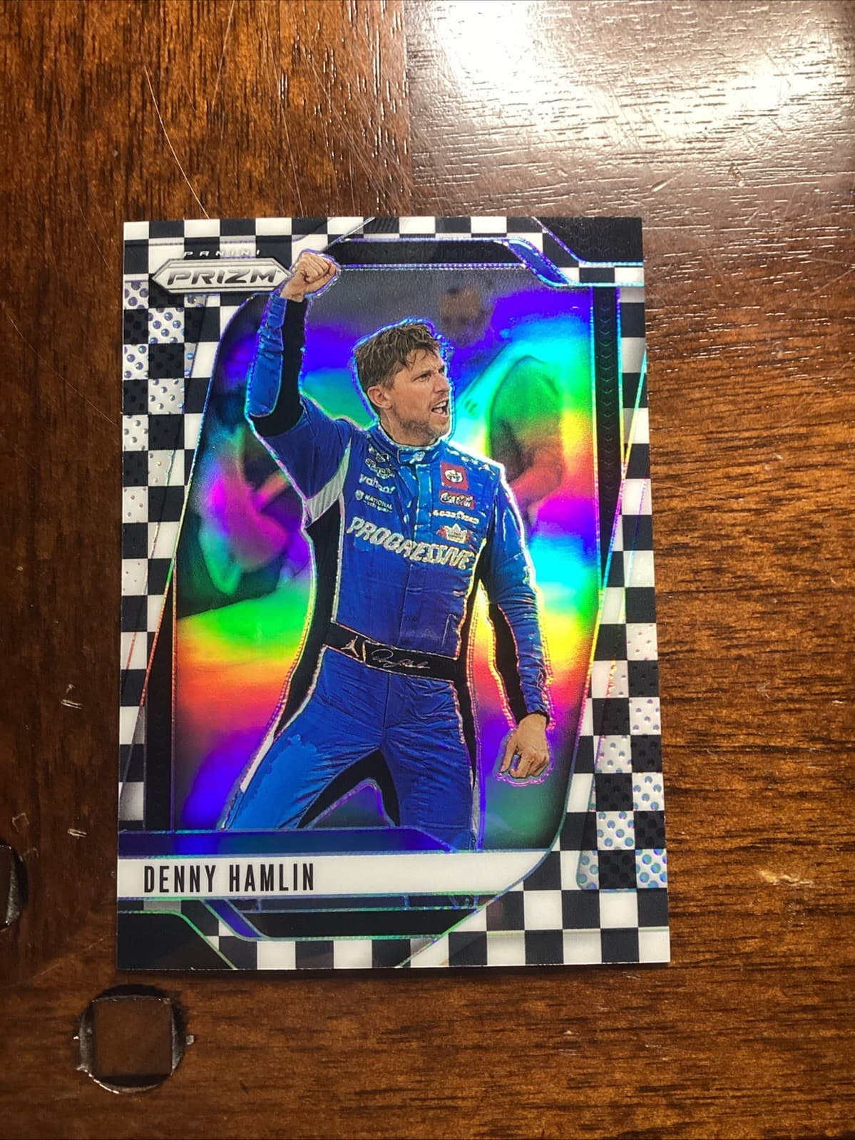 Denny Hamlin trading card