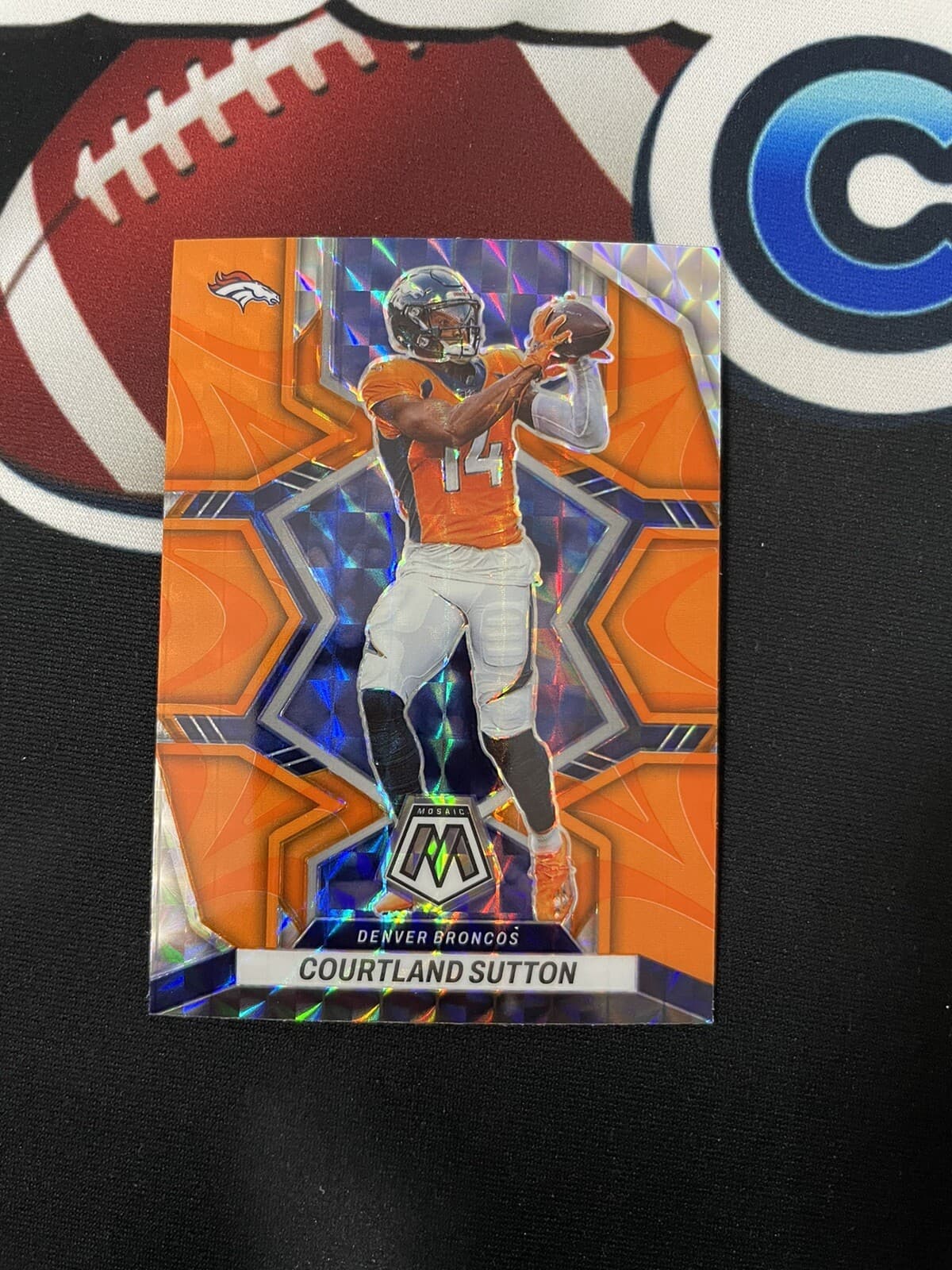 Courtland Sutton 2022 Panini Mosaic 2022 Panini Mosaic orange