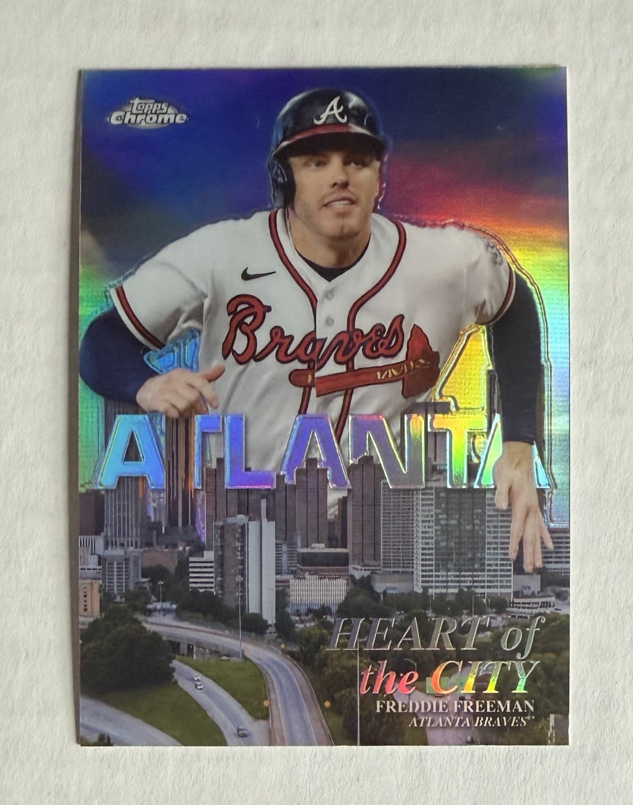 Freddie Freeman Heart 2022 Topps Chrome