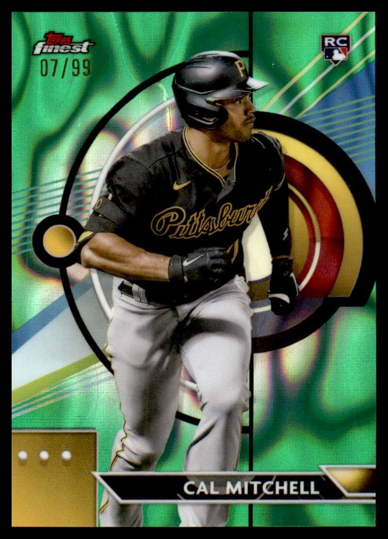 Cal Mitchell Green 2023 Topps Finest 2023 Topps Finest green-refractor