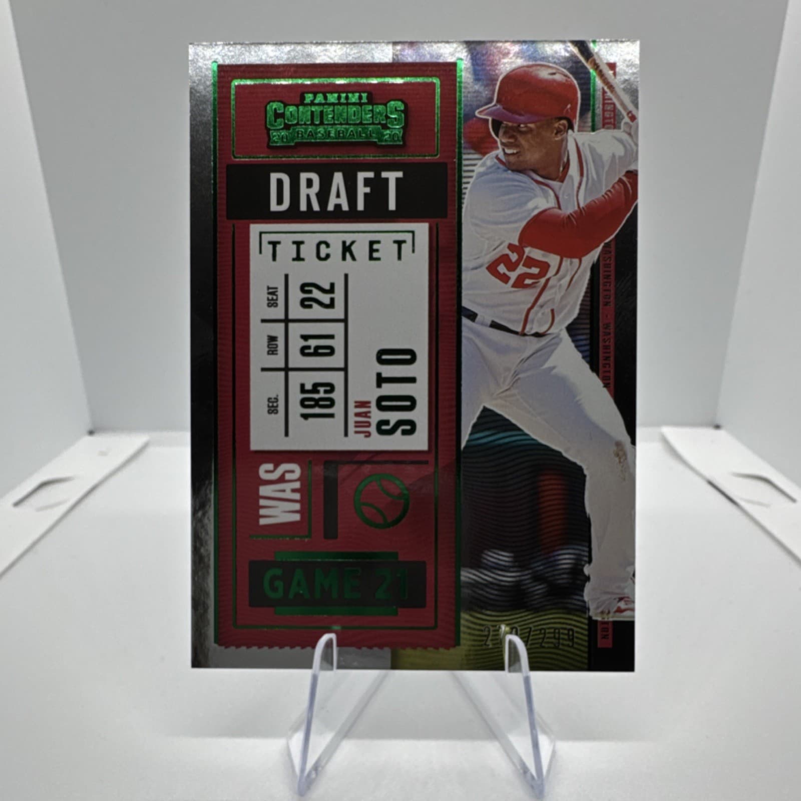 Baseball Juan Soto 2020 Panini Contenders 2020 Panini Contenders