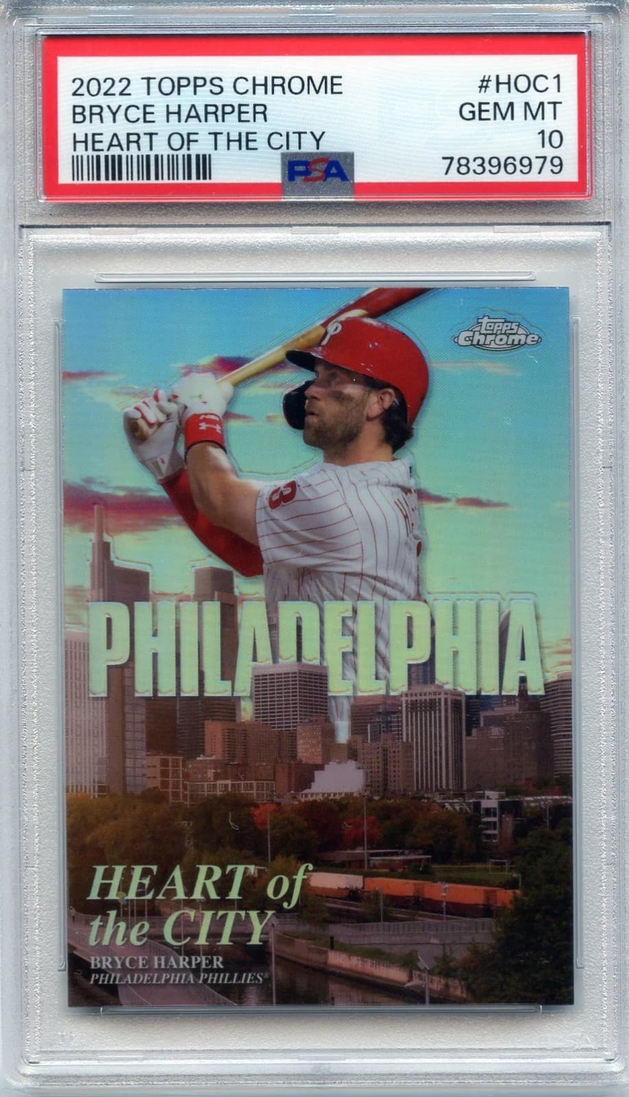 *BRYCE HARPER* * ! HEART OF TH 2022 Topps Chrome 2022 Topps Chrome