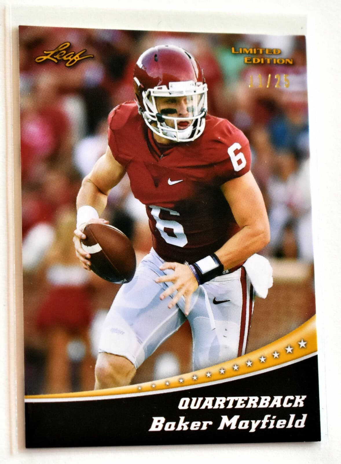 Baker Mayfield 2018 Leaf 2018 Leaf gold