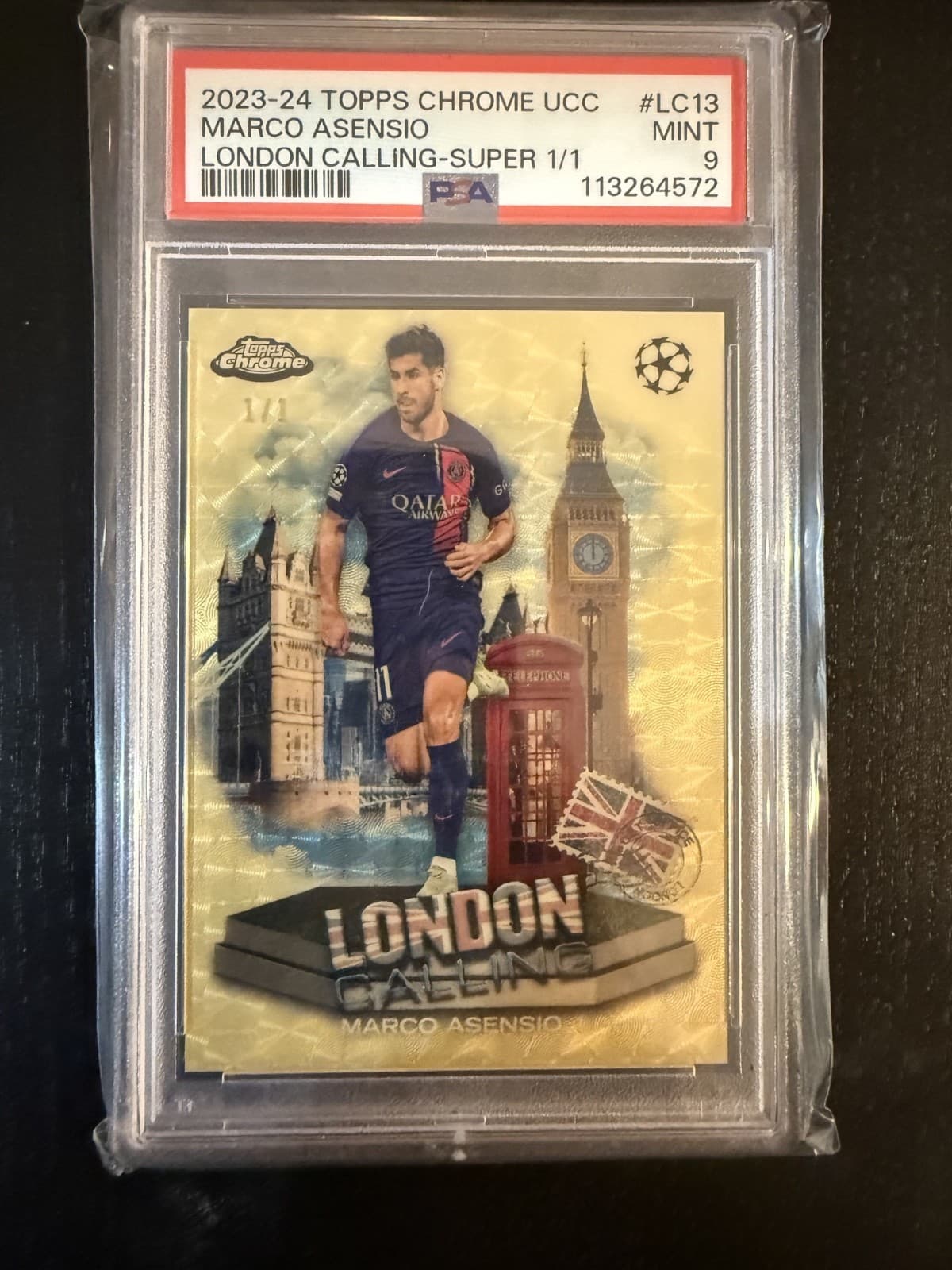 Marco Asensio London 2023 Topps Chrome 2023 Topps Chrome