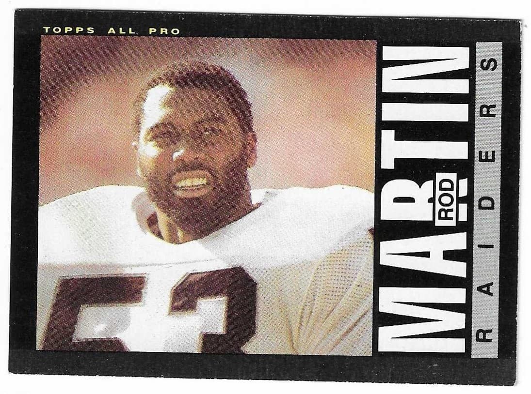 Football Rod Martin 1985 Topps