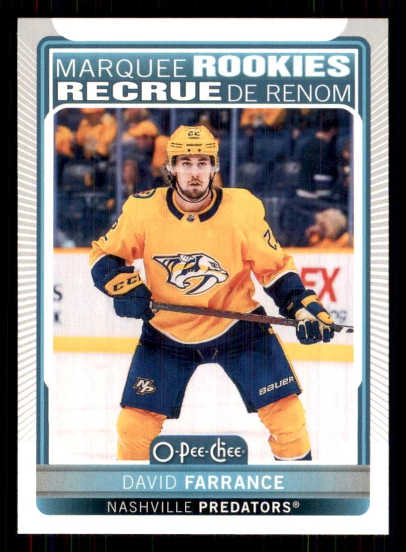 David Farrance trading card