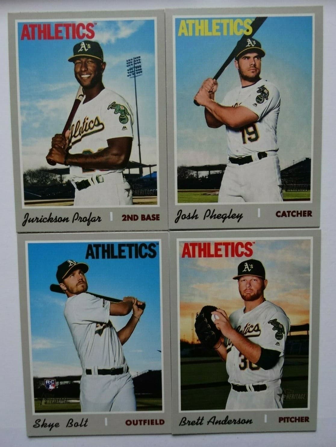 High Number Athletics 2019 Topps Heritage 2019 Topps Heritage