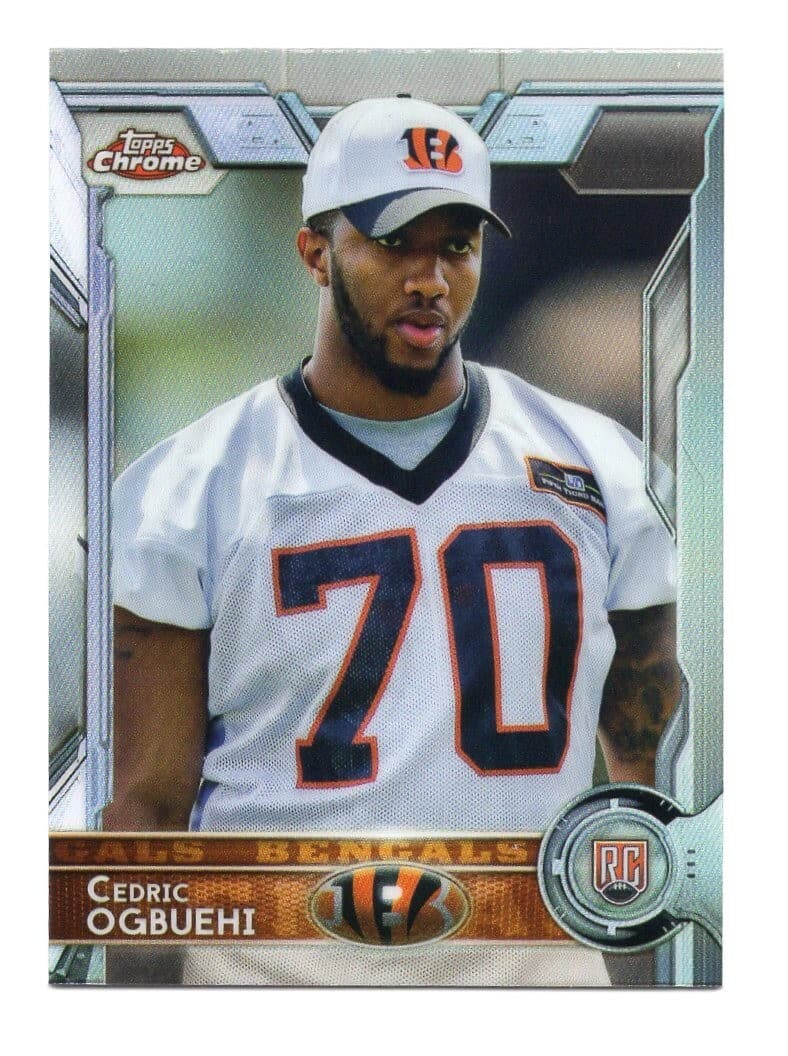 Mini Cedric Ogbuehi 2015 Topps Chrome 2015 Topps Chrome refractor