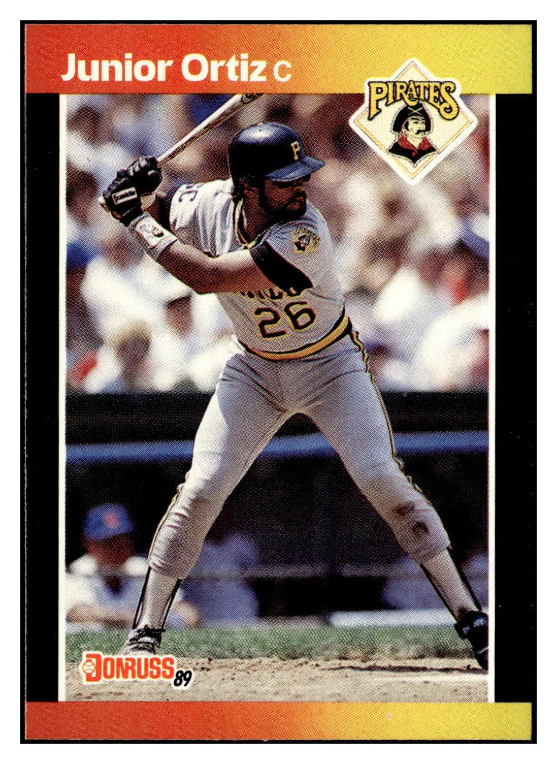 Junior Ortiz Pittsburgh 1989 Donruss