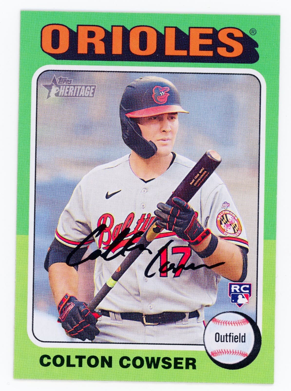 Colton Cowser Orioles 2024 Topps Heritage 2024 Topps Heritage