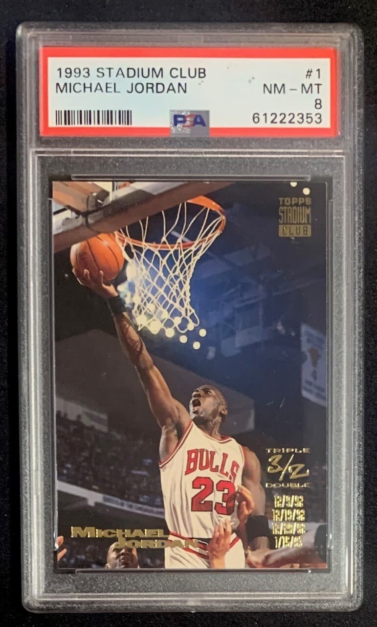Michael Jordan Basketball 1993 Topps Stadium Club 1993 Topps Stadium Club
