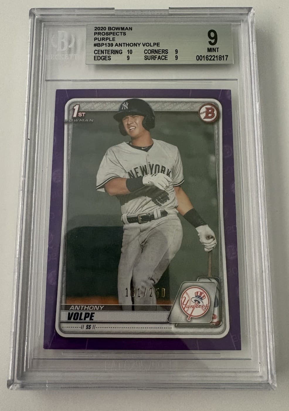 Anthony Volpe Baseball 2020 Bowman Chrome 2020 Bowman Chrome