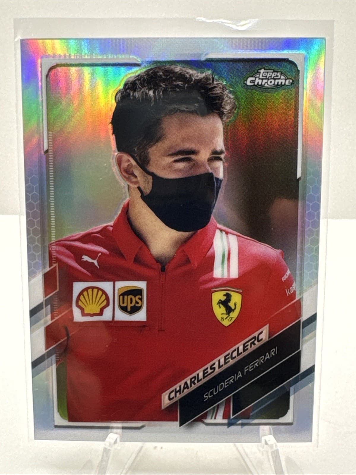 Racers Charles Leclerc 2021 Topps Chrome 2021 Topps Chrome refractor
