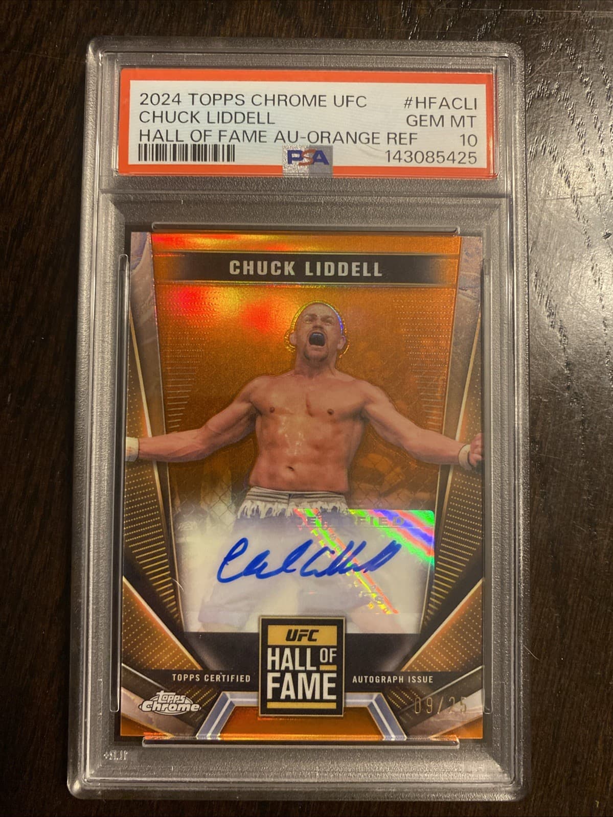 Chuck Liddell 2024 Topps Chrome 2024 Topps Chrome orange-refractor