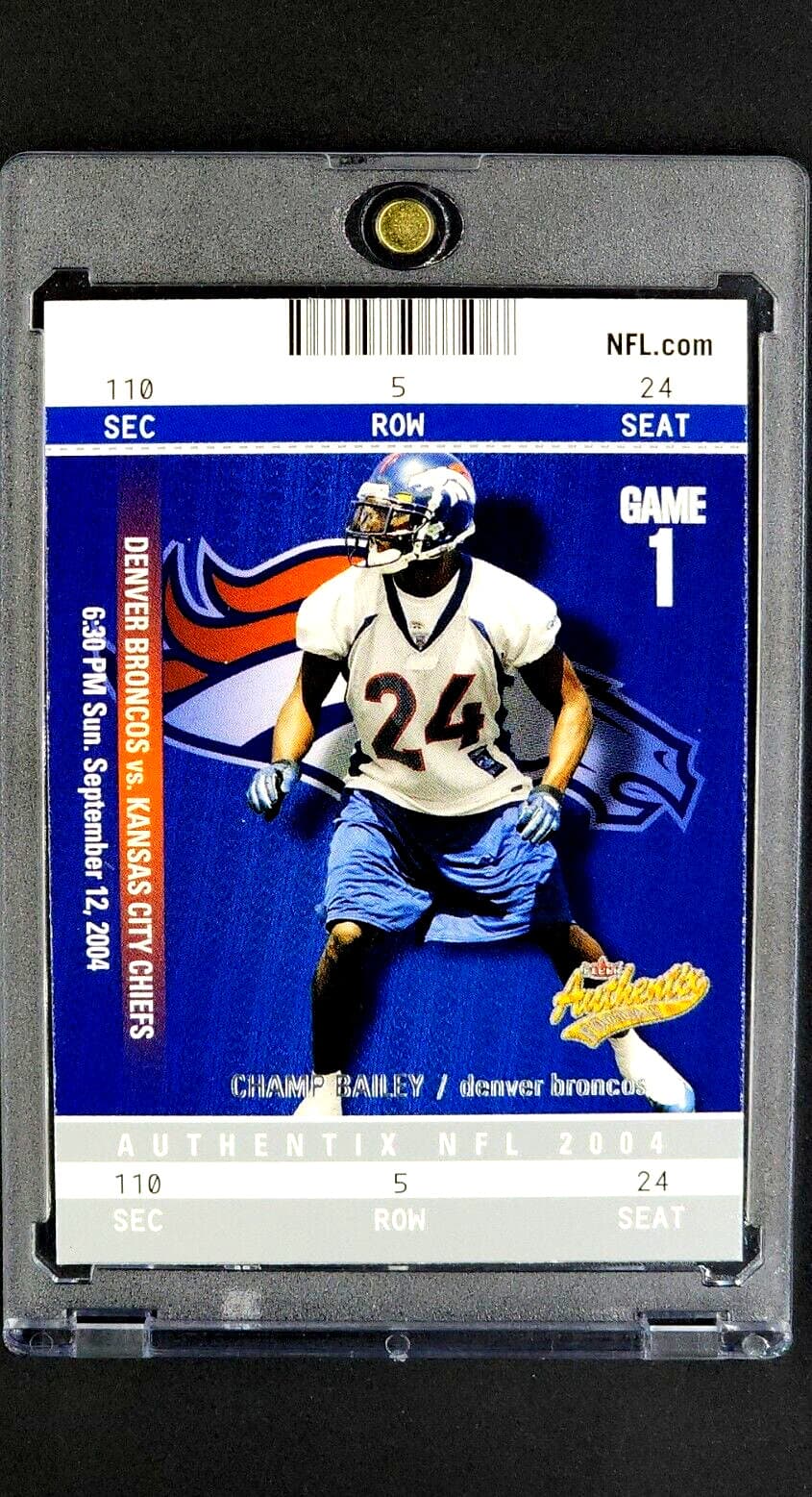 Authentix Champ Bailey 2004 Fleer