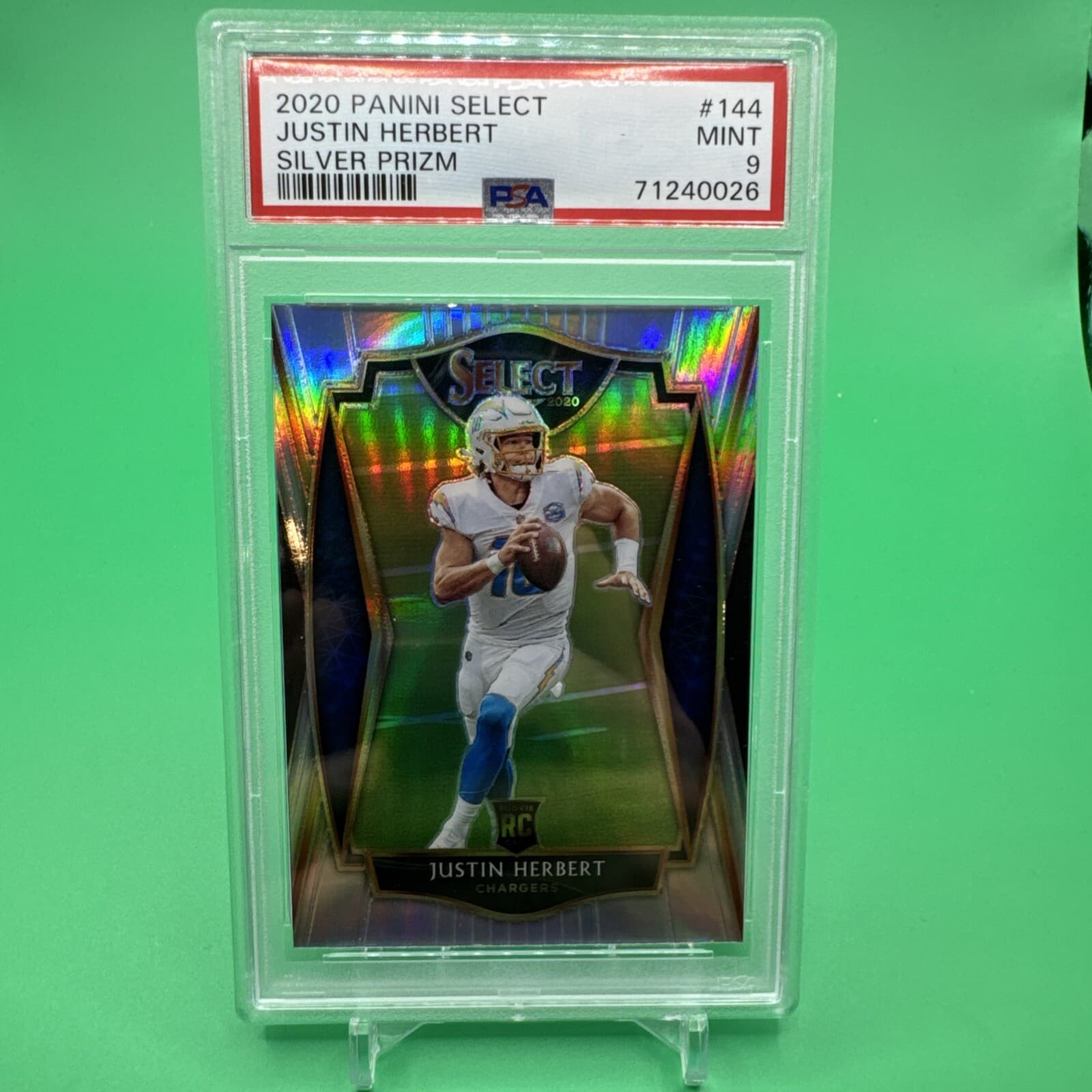 SILVER JUSTIN HERBERT 2020 Panini Select 2020 Panini Select