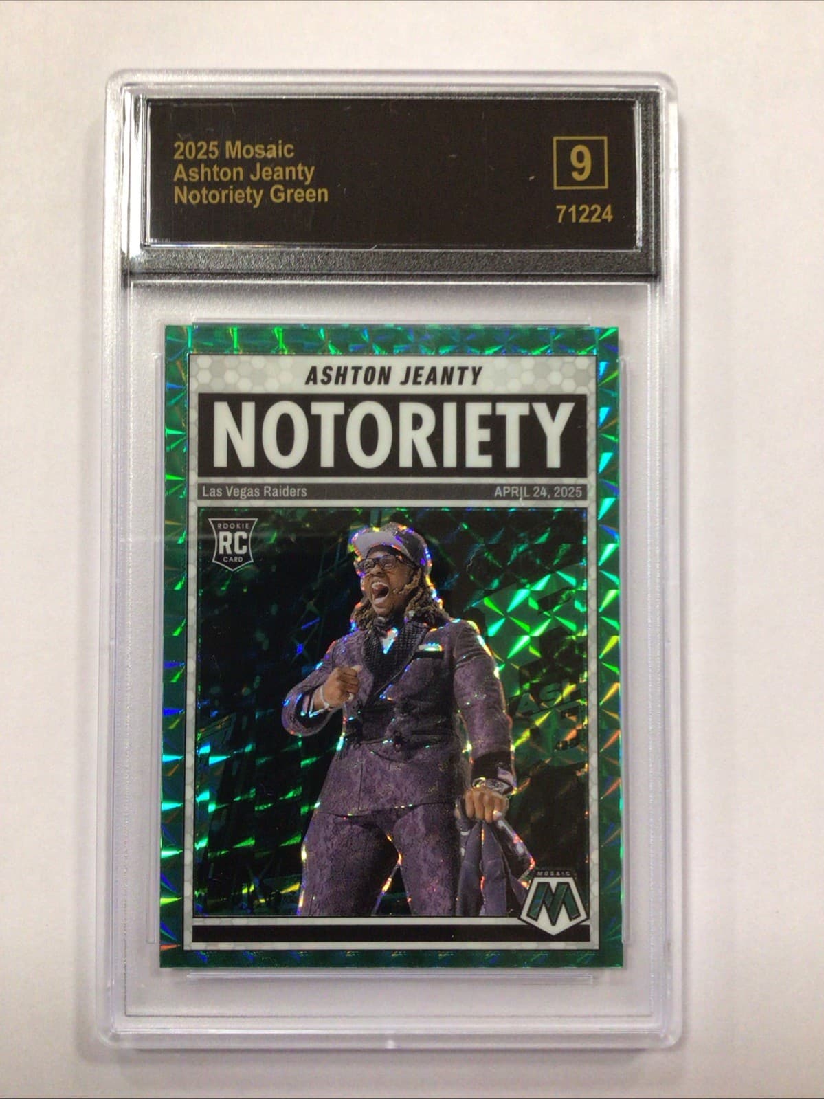 Notoriety Ashton Jeanty 2025 Panini Mosaic 2025 Panini Mosaic