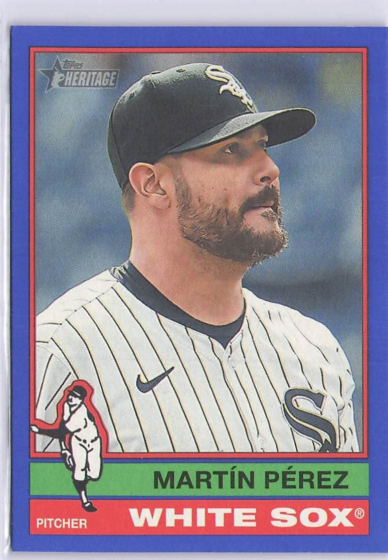 Martin Perez Dark 2025 Topps Heritage 2025 Topps Heritage