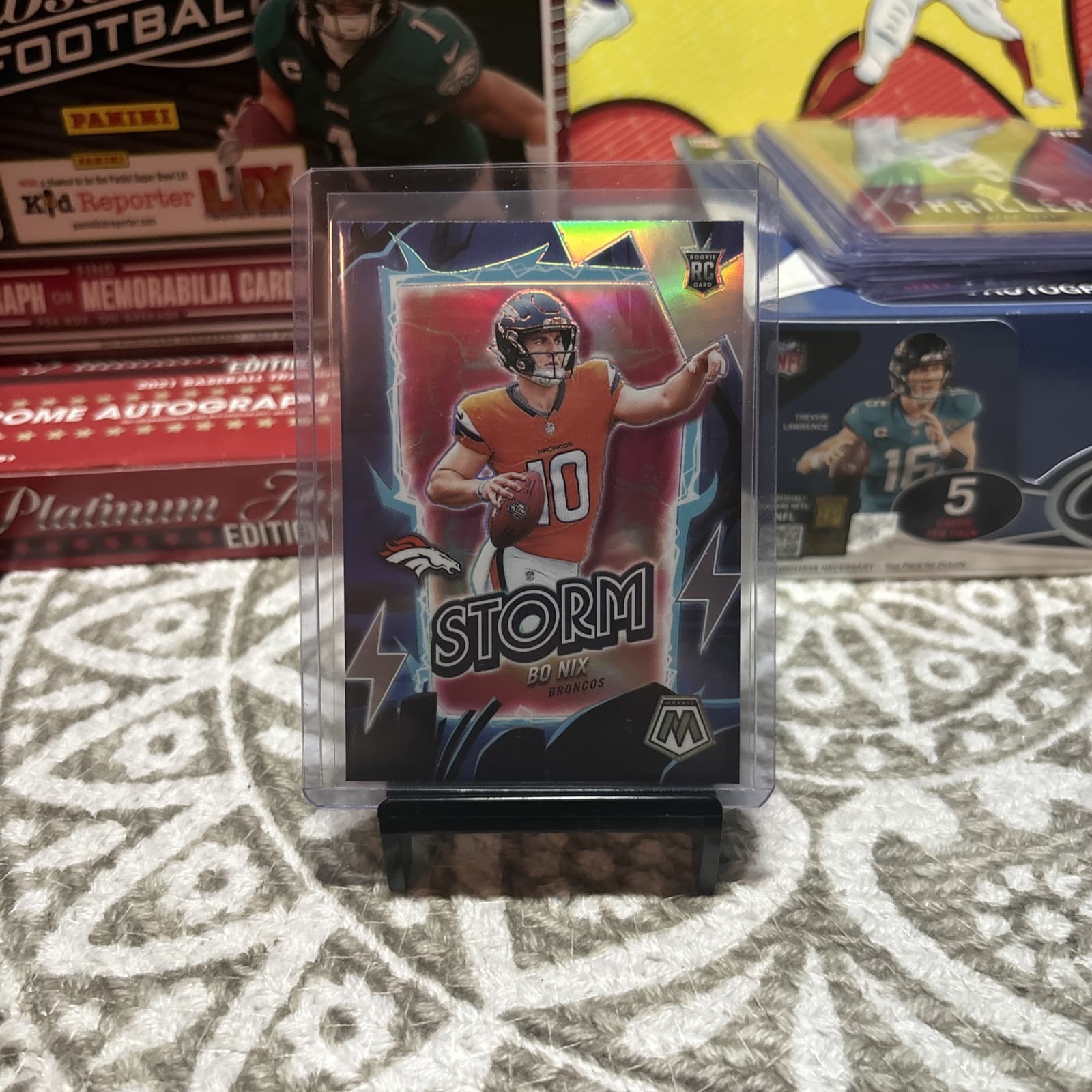 Football Silver Storm 2024 Panini Mosaic