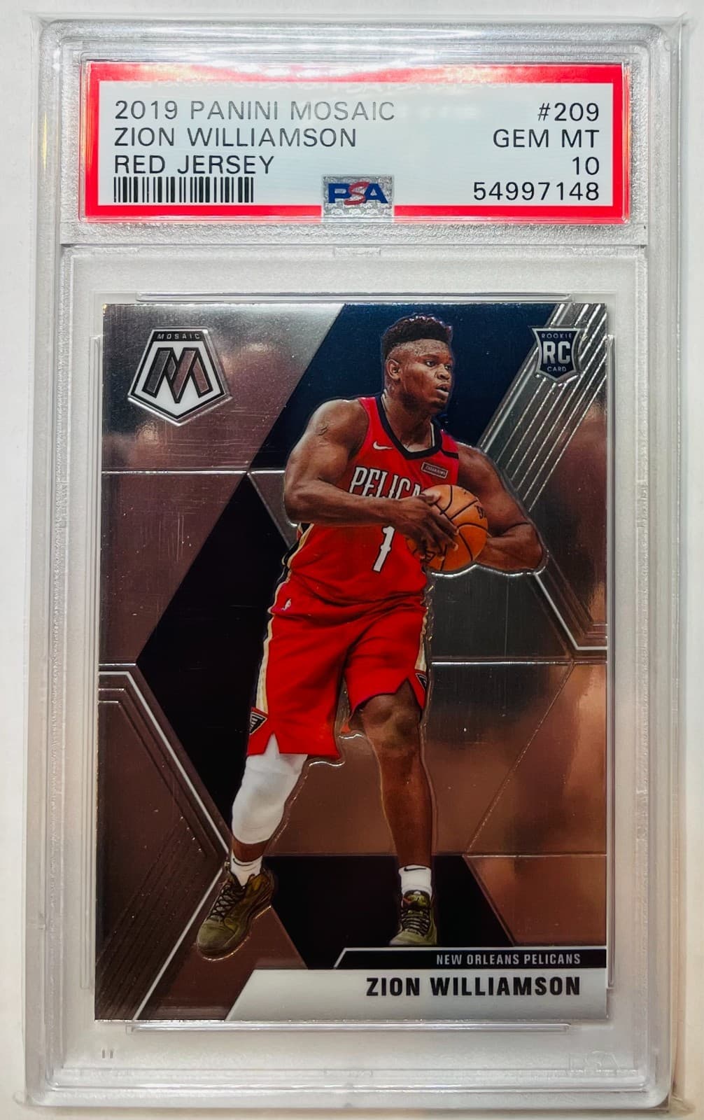 Basketball Zion Williamson 2019 Panini Mosaic 2019 Panini Mosaic
