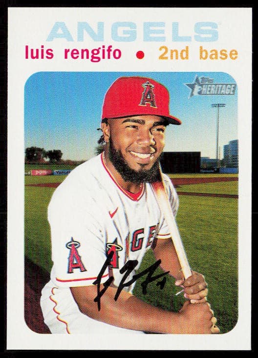 Luis Rengifo White 2020 Topps Heritage 2020 Topps Heritage