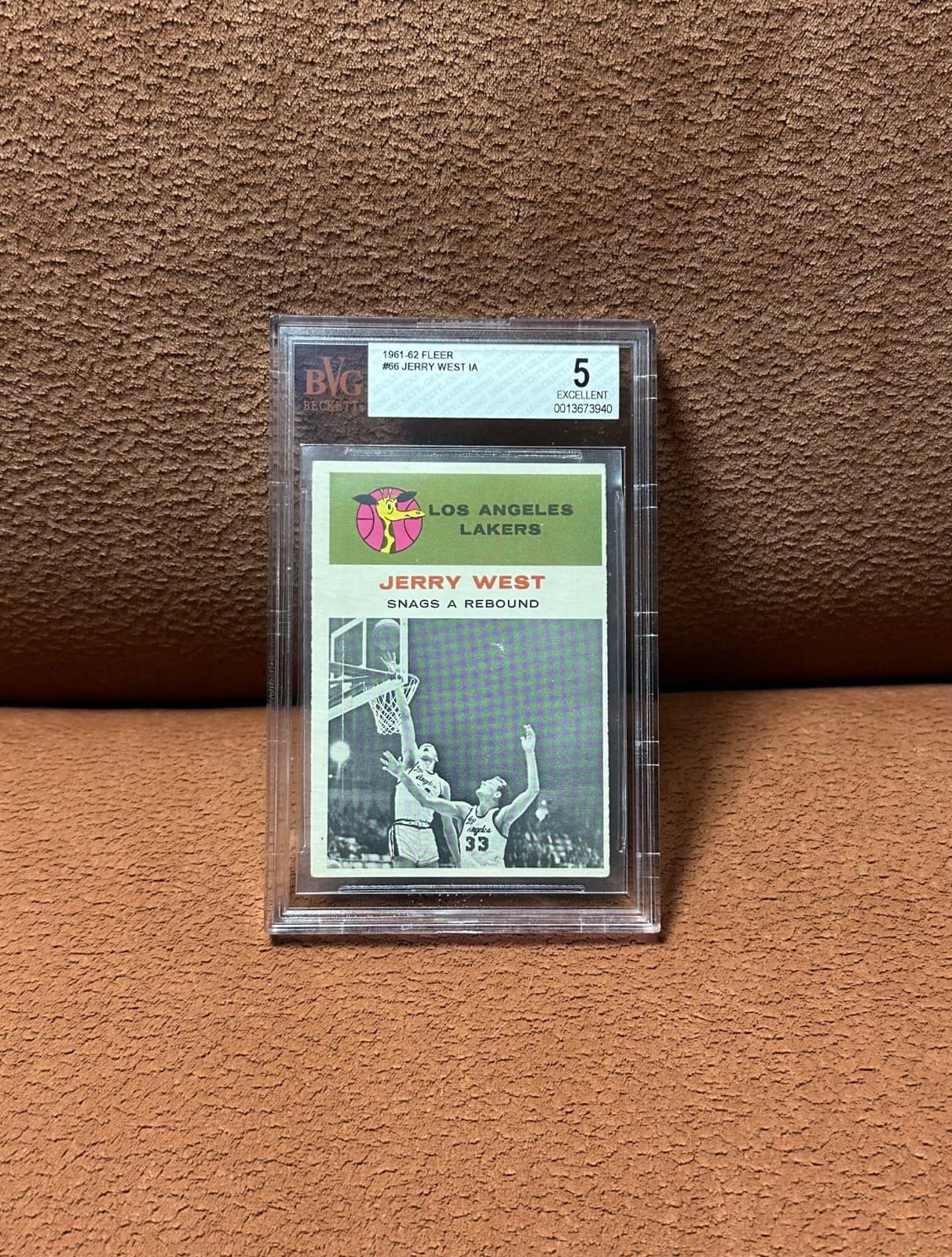 -62 JERRY WEST IA 1961 Fleer