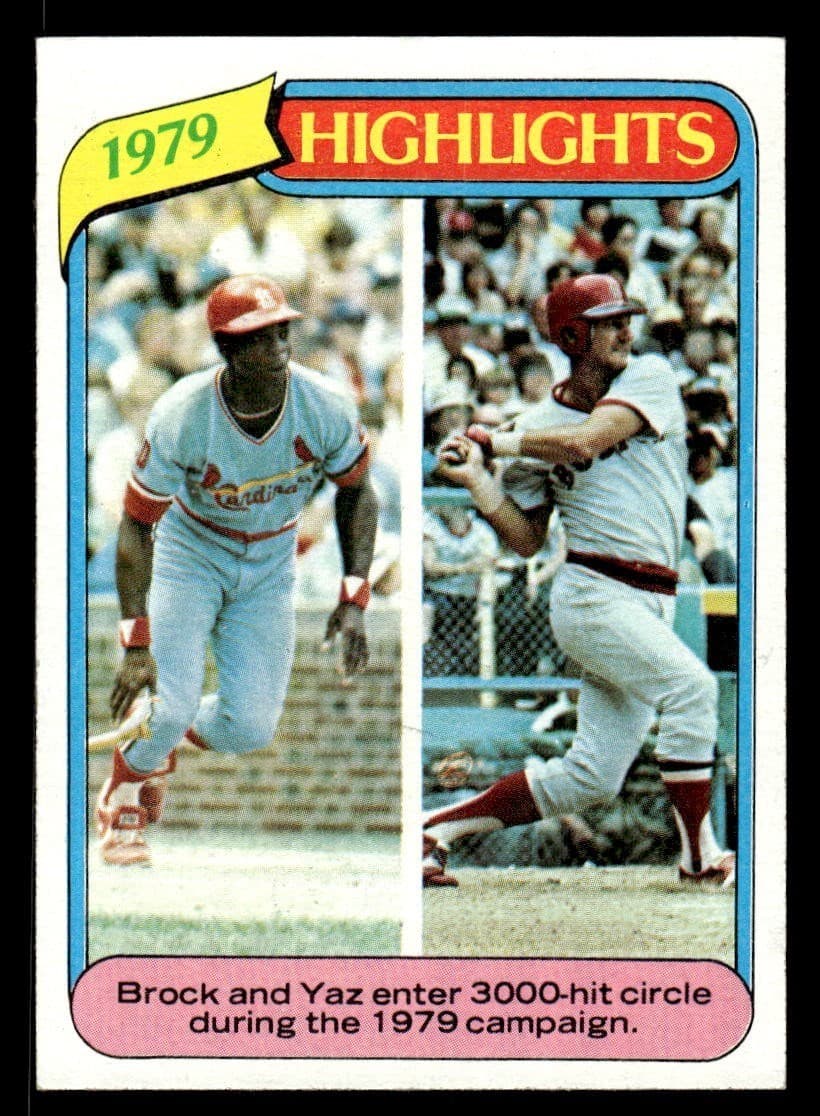 Baseball Highlights Brock 1980 Topps