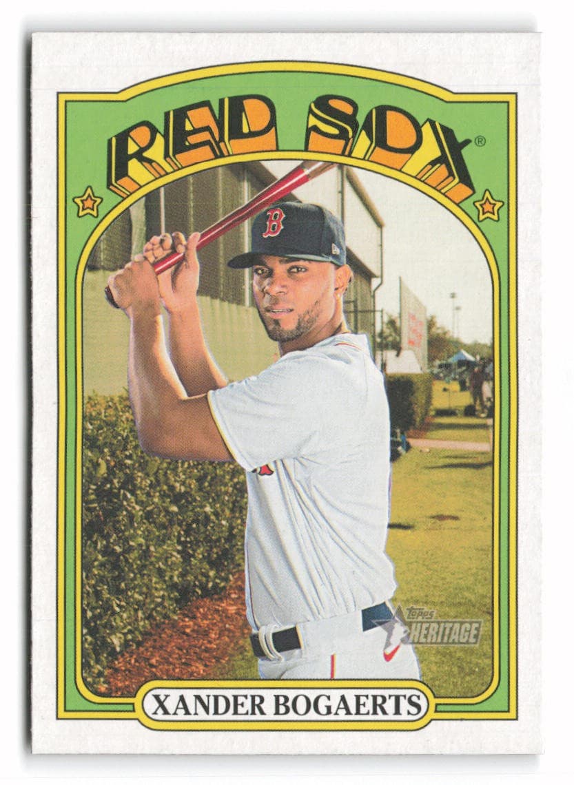 Xander Bogaerts Boston 2021 Topps Heritage