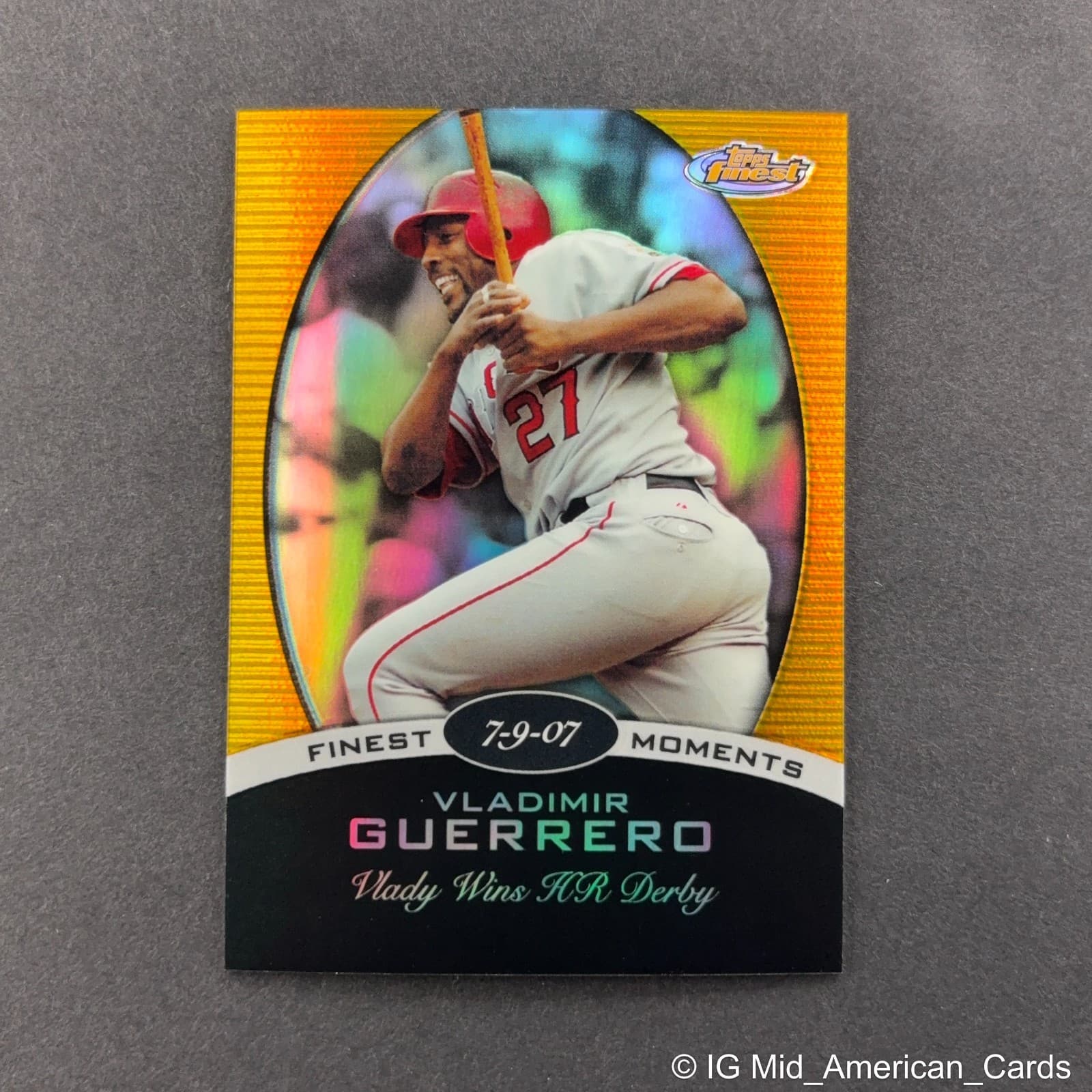 Vladimir Guerrero Finest 2008 Topps Finest 2008 Topps Finest gold-refractor