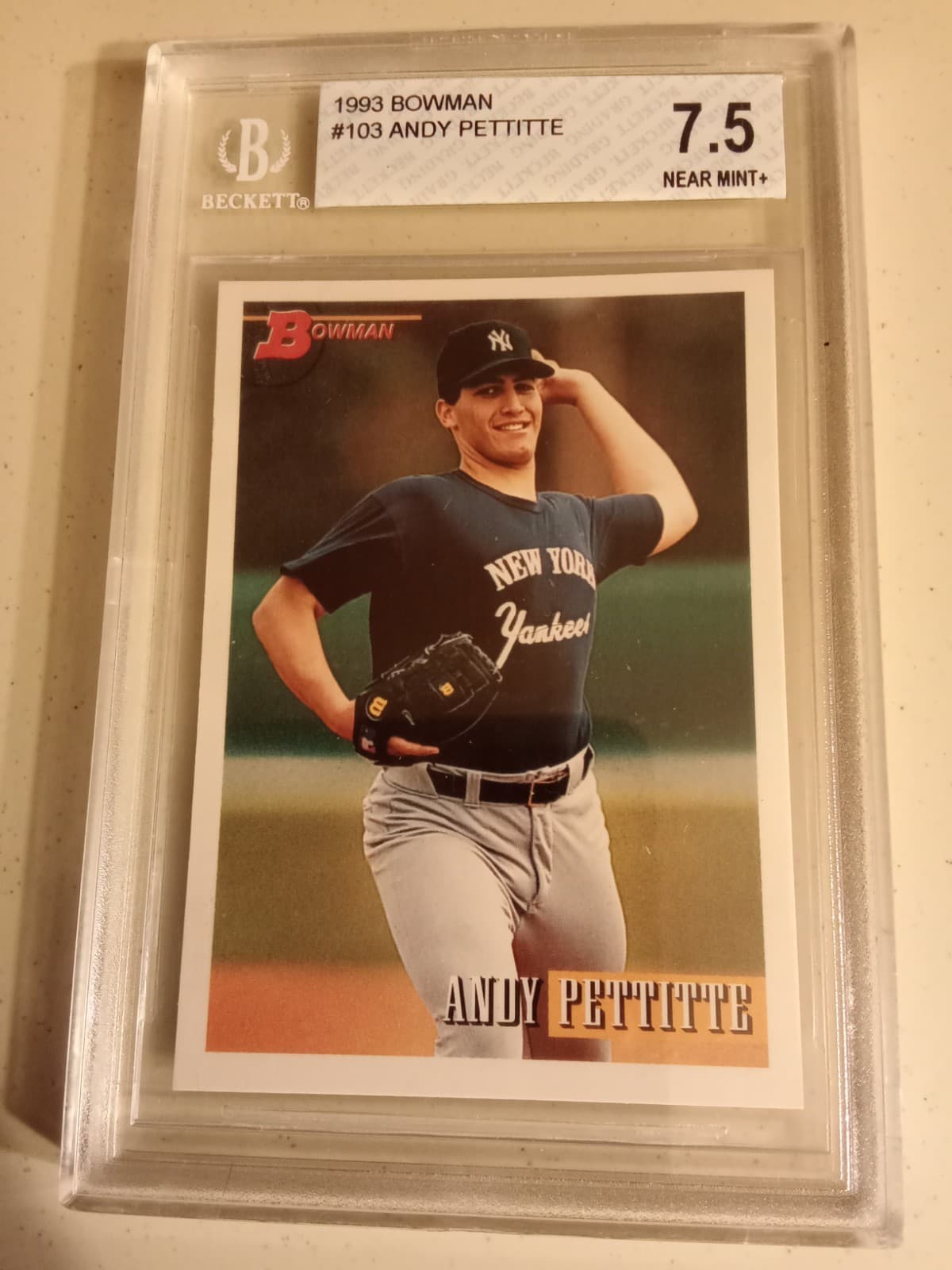 Andy Pettitte trading card