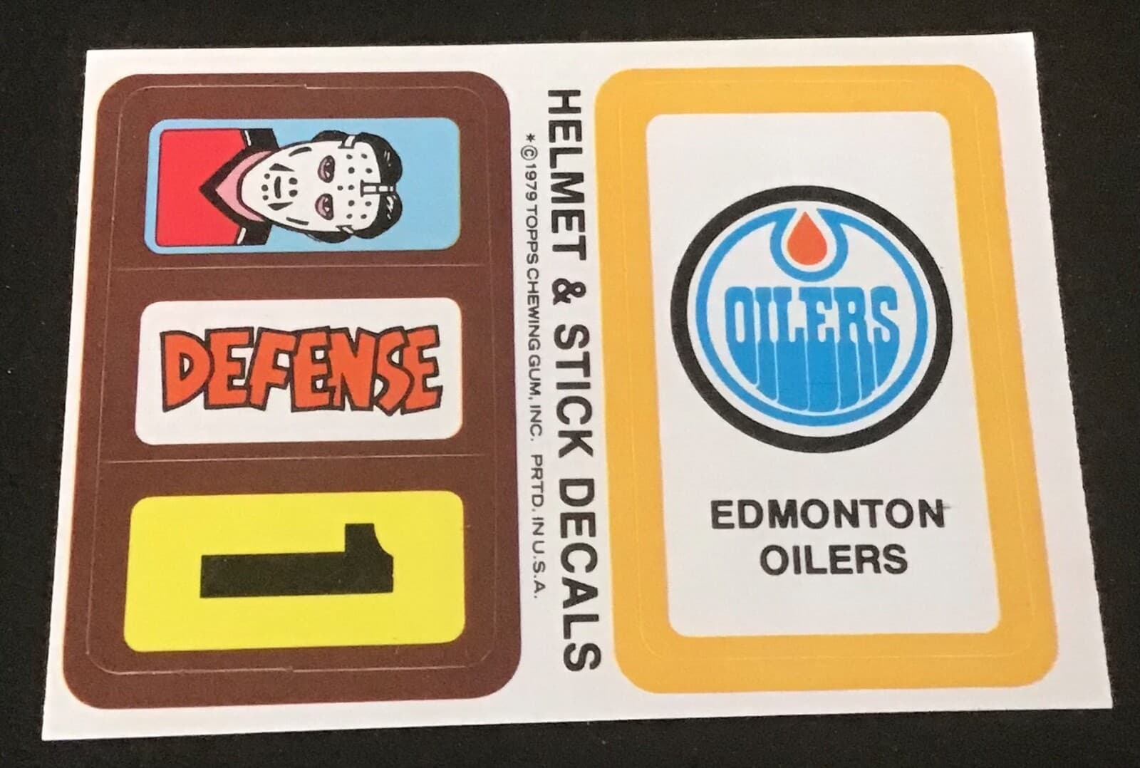 Hockey Helmet 1979 Topps