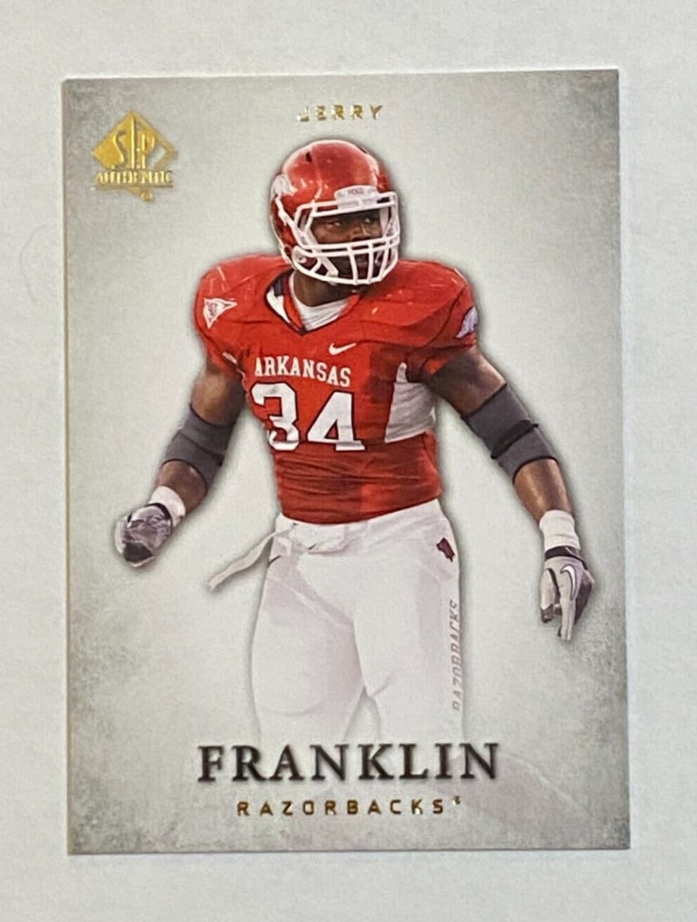 Authentic Jerry Franklin 2012 Upper Deck SP