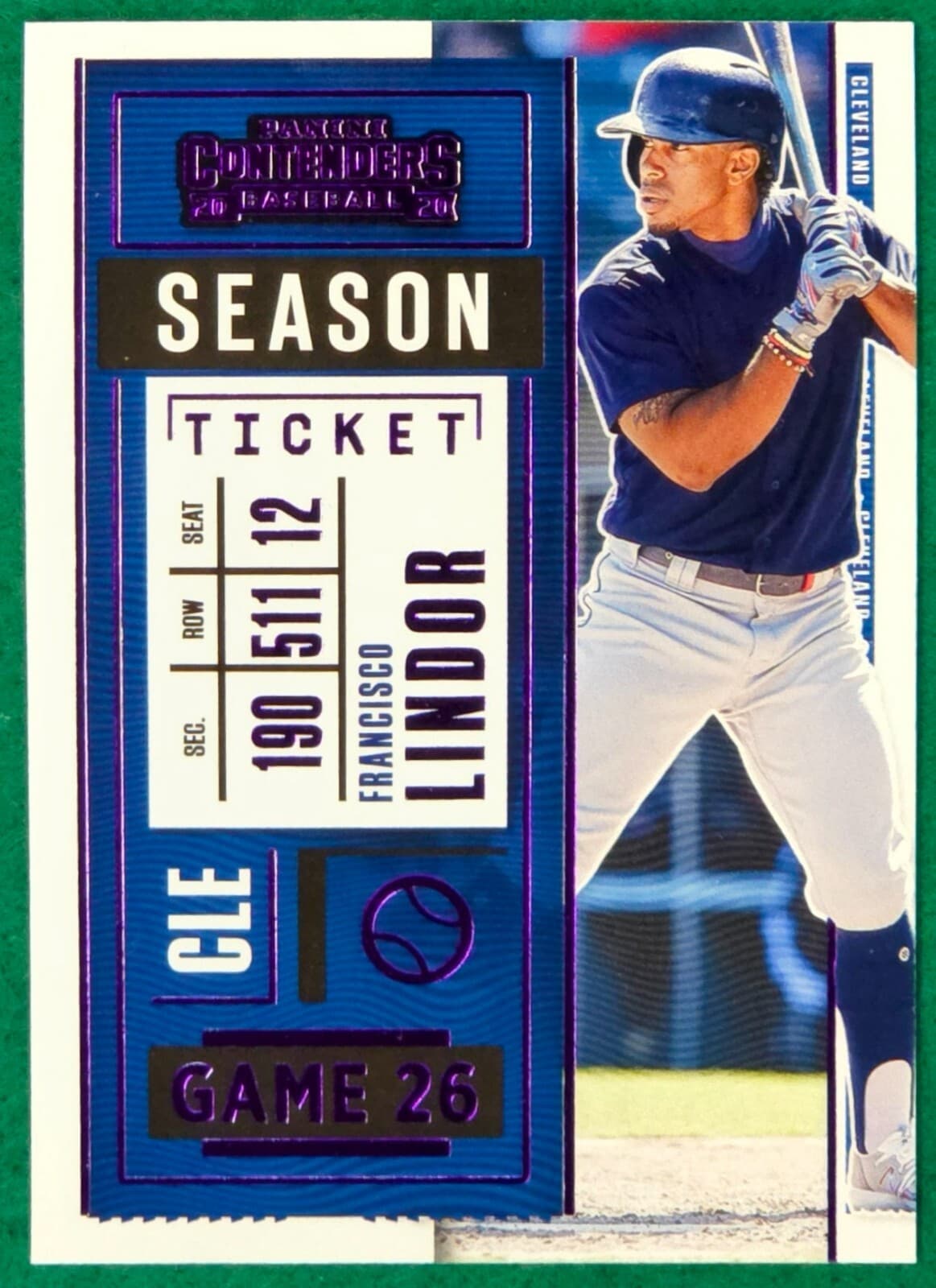 Francisco Lindor 2020 Panini Contenders 2020 Panini Contenders