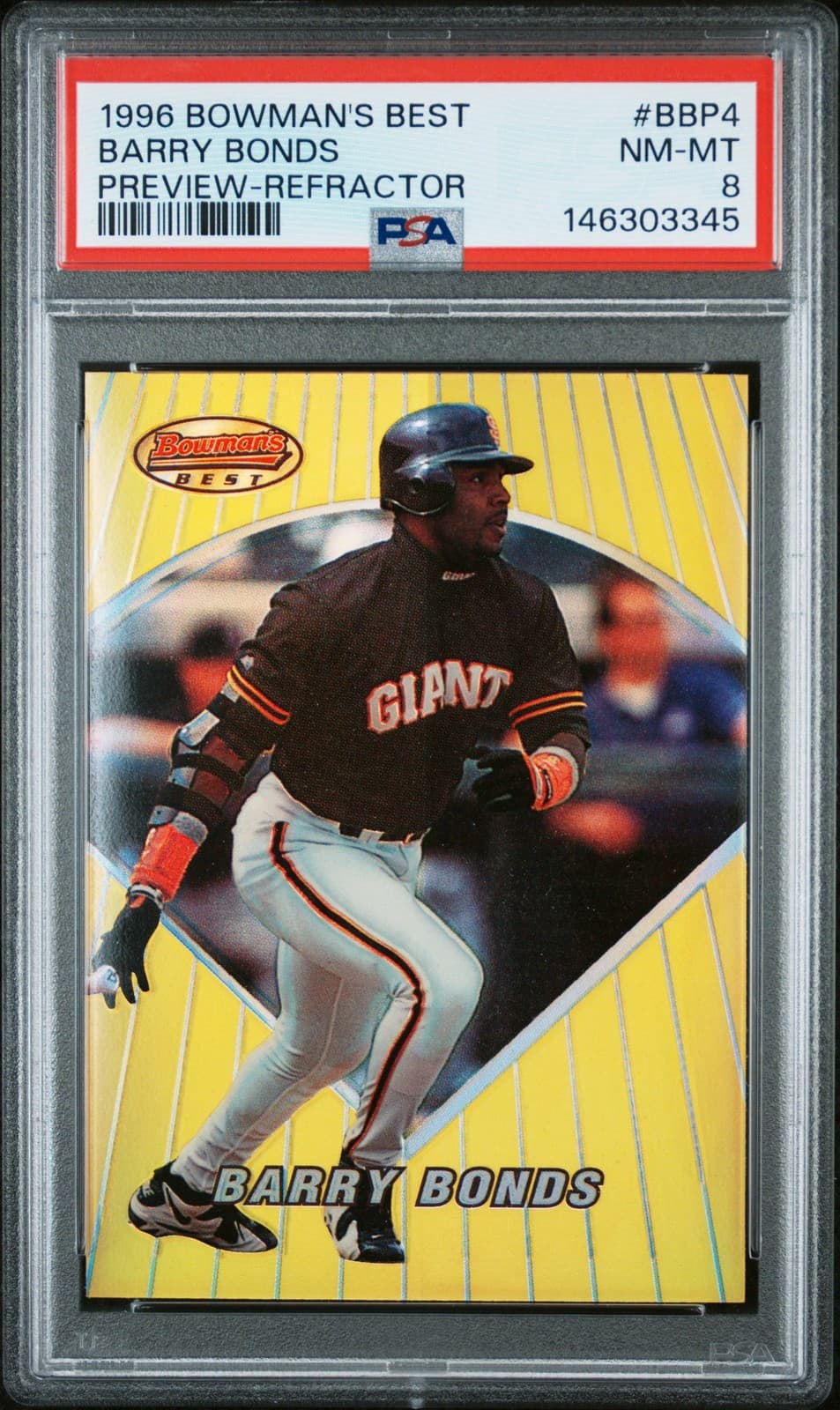 'S BEST PREVIEW BARRY BONDS 1996 Bowman 1996 Bowman refractor
