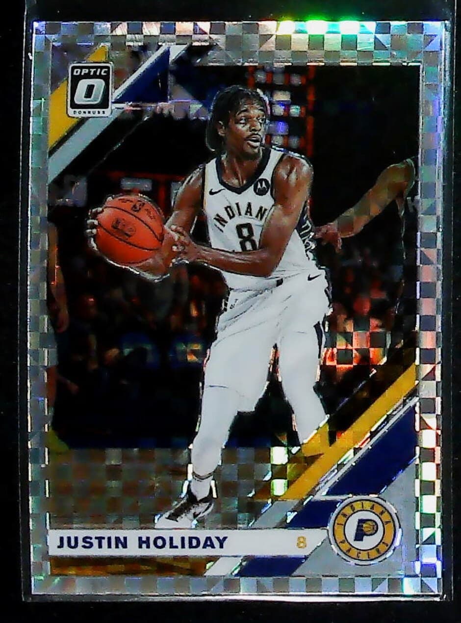 Justin Holiday Checkerboard 2019 Donruss Optic 2019 Donruss Optic