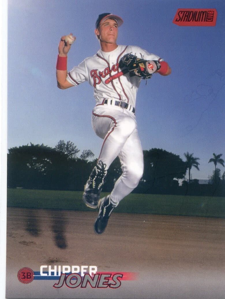 Baseball CHIPPER JONES RED FOI 2023 Topps Stadium Club