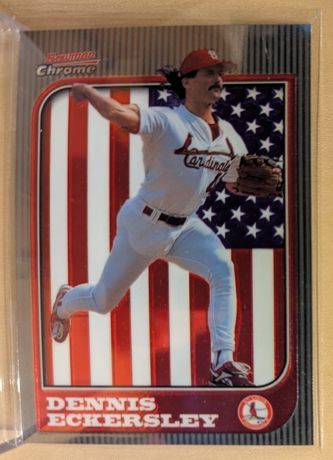DENNIS ECKERSLEY 1997 Bowman Chrome 1997 Bowman Chrome refractor example 1