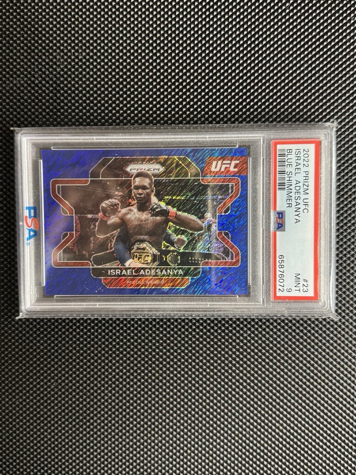 Israel Adesanya trading card
