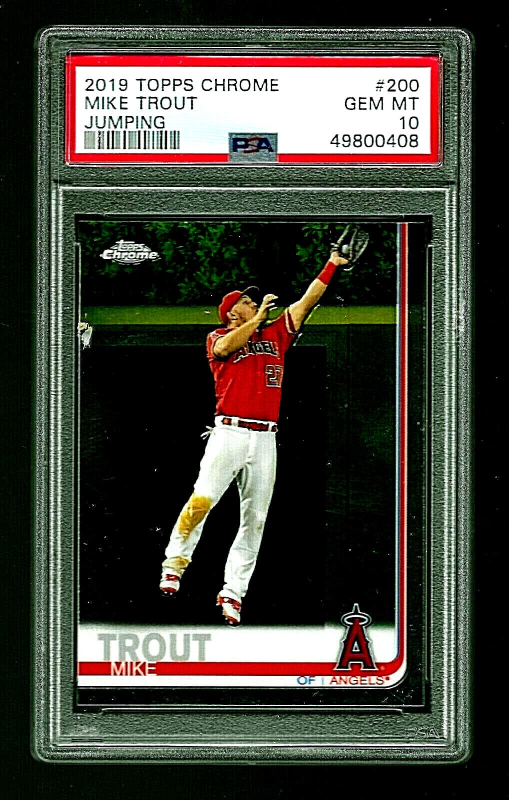 BASEBALL 200 MIKE TROUT JUMPIN 2019 Topps Chrome 2019 Topps Chrome