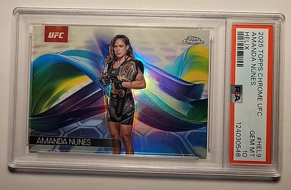 Amanda Nunes Helix 2025 Topps Chrome