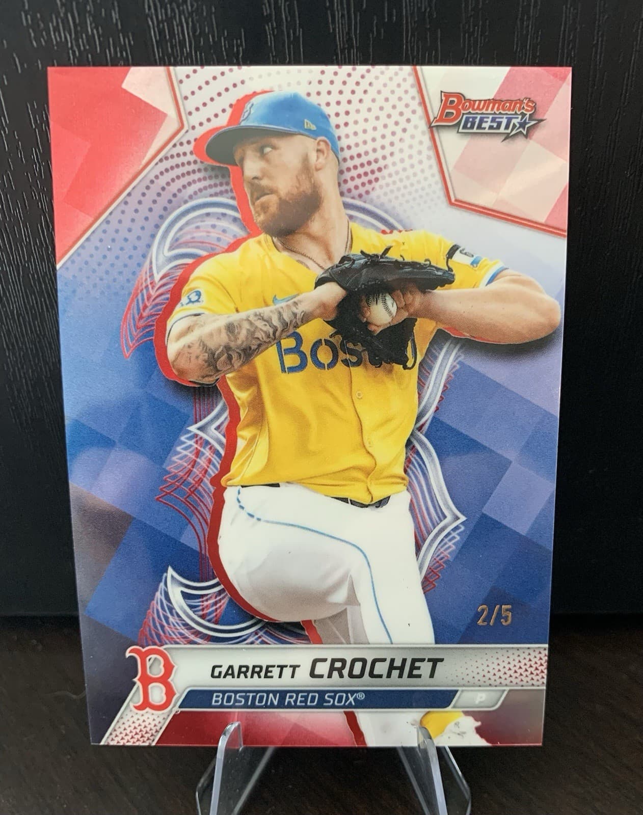 Garrett Crochet Bowmans 2025 Topps 2025 Topps red-refractor
