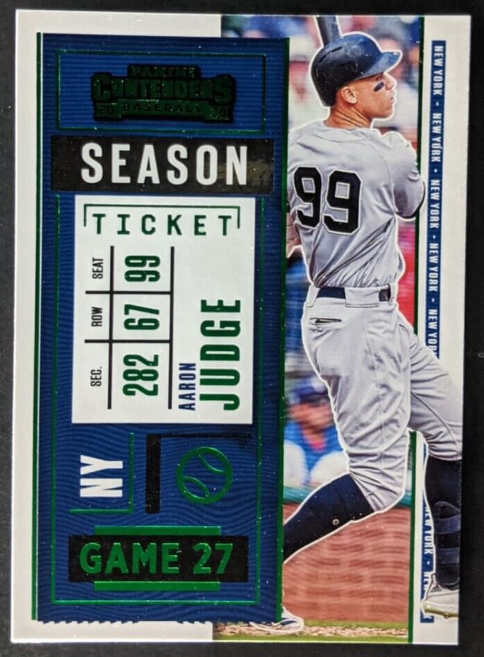 Aaron Judge Season 2020 Panini Contenders 2020 Panini Contenders