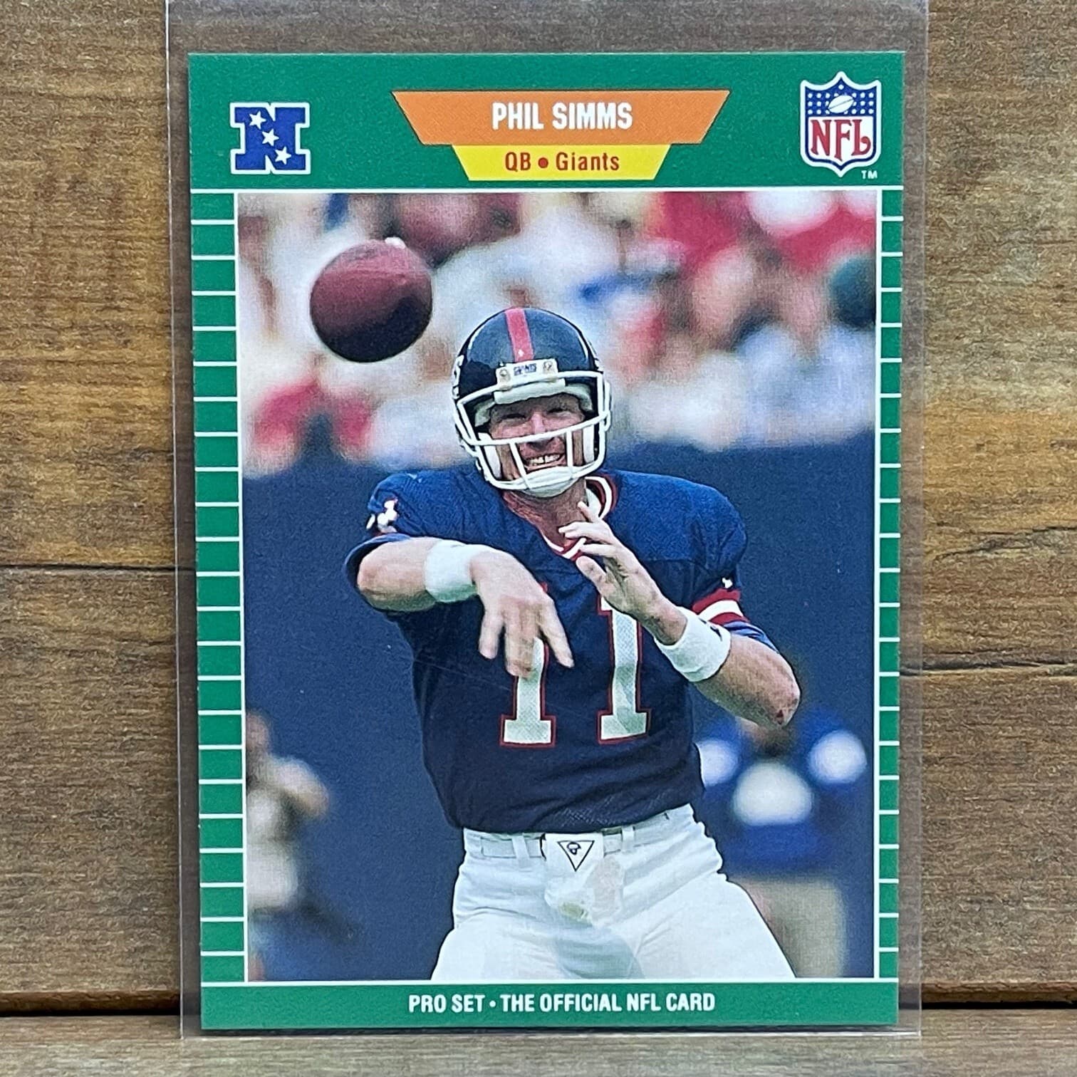 Football Phil Simms 1989 Pro Set