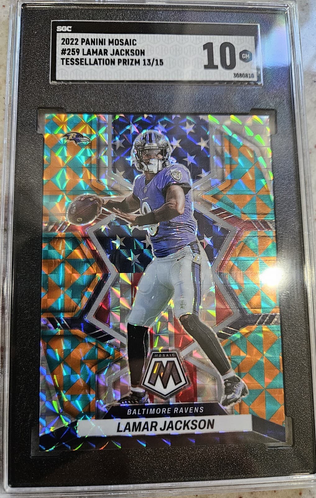 Football Lamar Jackson 2022 Panini Mosaic 2022 Panini Mosaic