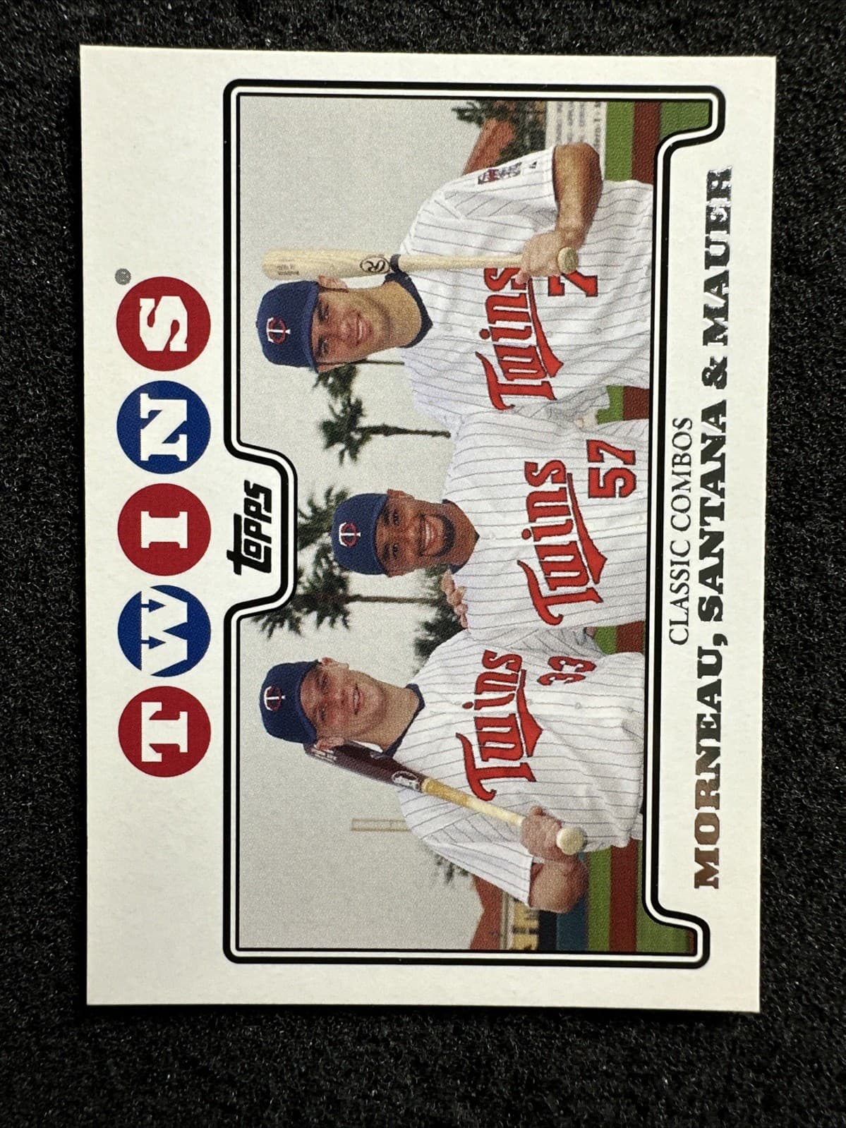 JUSTIN MORNEAU / JOHAN SANTANA 2008 Topps 2008 Topps