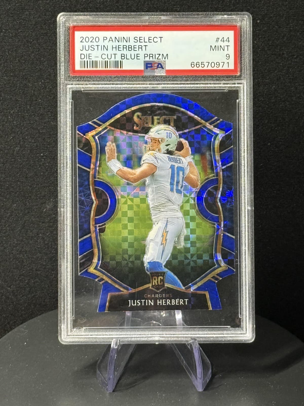 Justin Herbert Blue 2020 Panini Select 2020 Panini Select