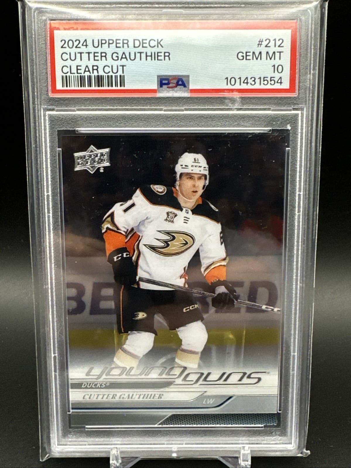Cutter Gauthier trading card