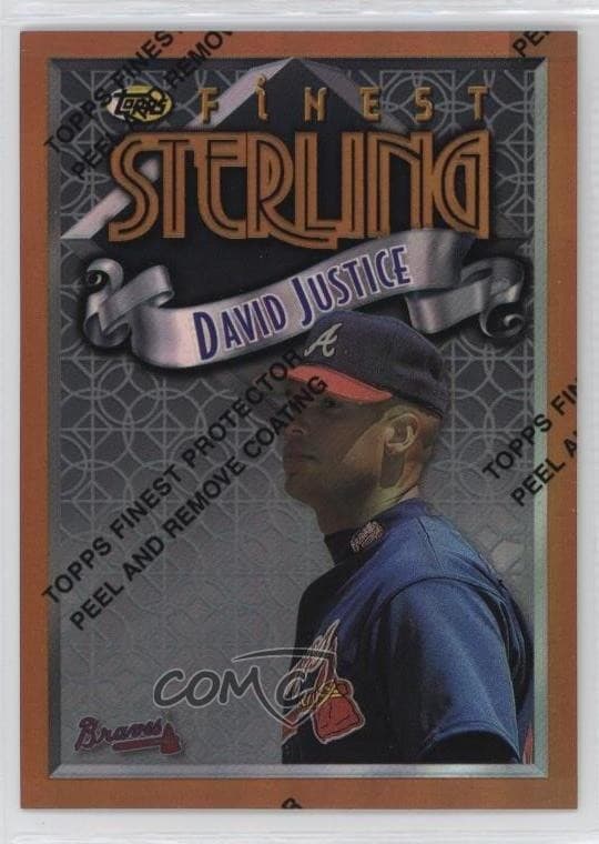 David Justice 1996 Topps Finest 1996 Topps Finest refractor