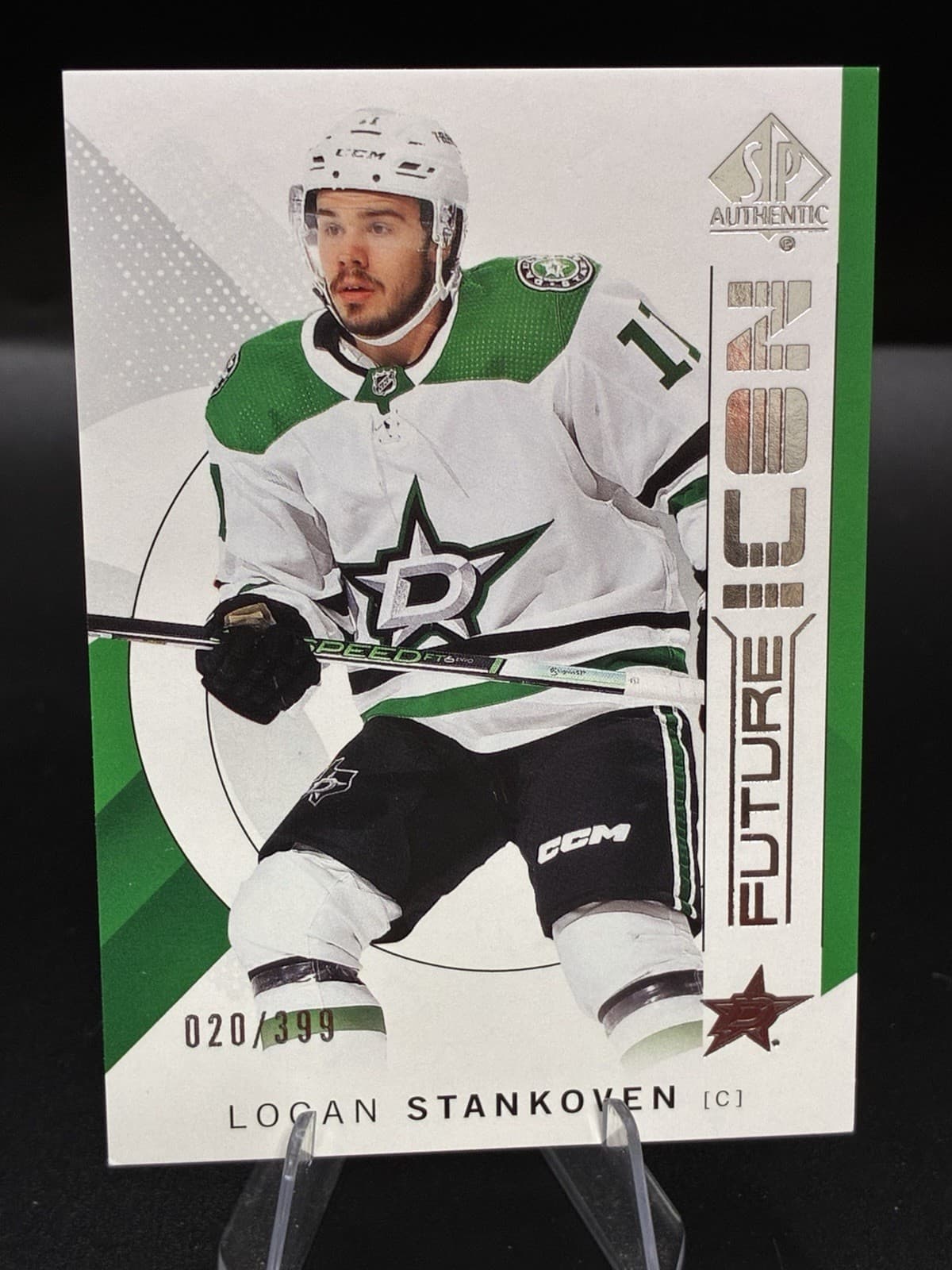 Authentic Logan Stankoven 2024 Upper Deck SP