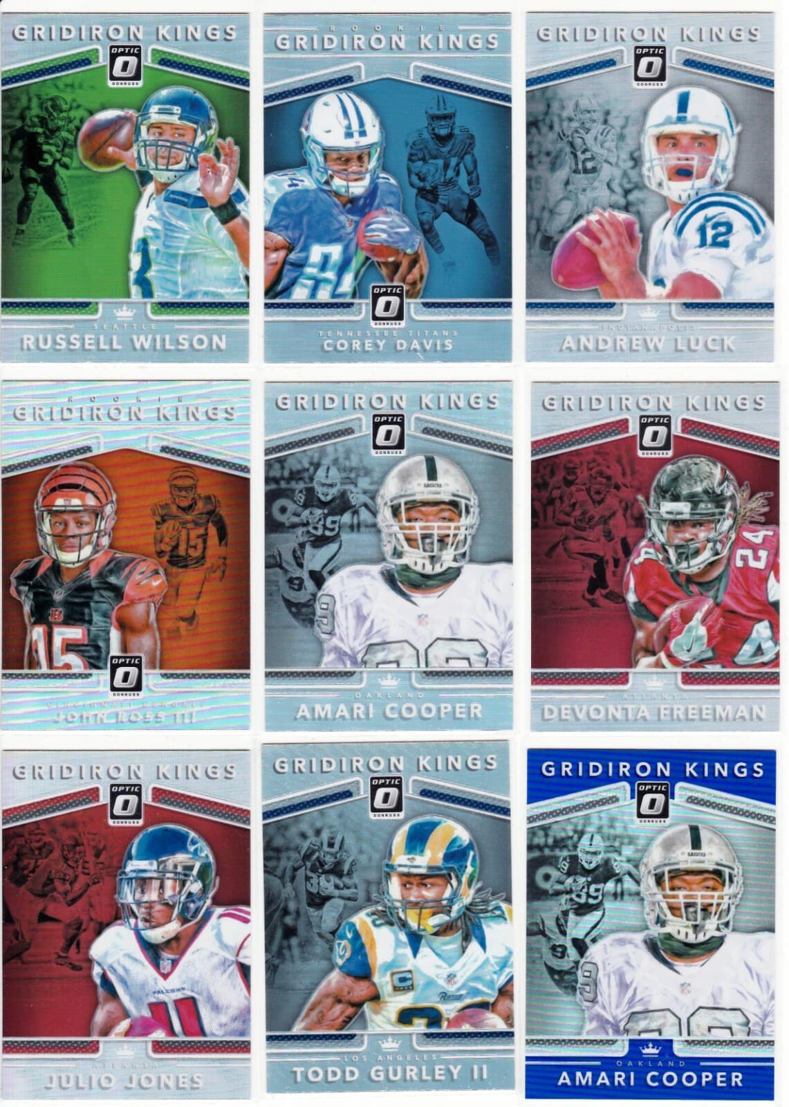 FOOTBALL GRIDIRON KINGS ILLUSI 2017 Donruss Optic 2017 Donruss Optic